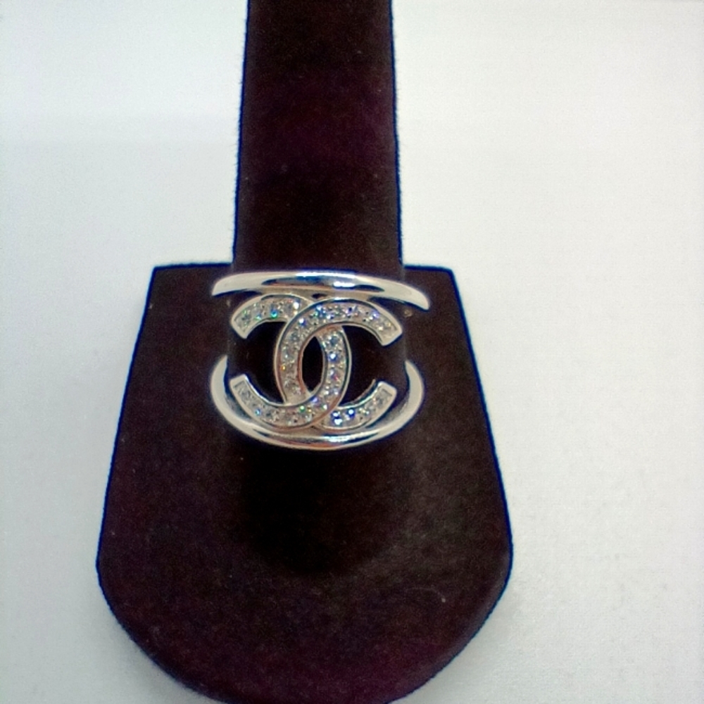 CC Micro Encrusted Zircon .925 silver and Rhodium Plated